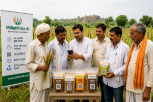 चित्रकूट से निकला डिजिटल कृषि नवाचार: MilletMitra AI किसानों को देगा AI आधारित सलाह और बाजार से सीधा जुड़ाव